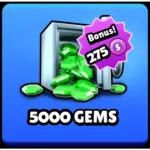 5000 جم + 275 توکن